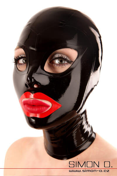 Latexová maska se zvýrazněnými ústy